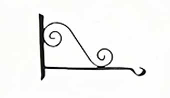 18" Hookery Forged Hanger With Scroll