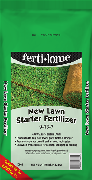 New Lawn Starter Fertilizer 9-13-7