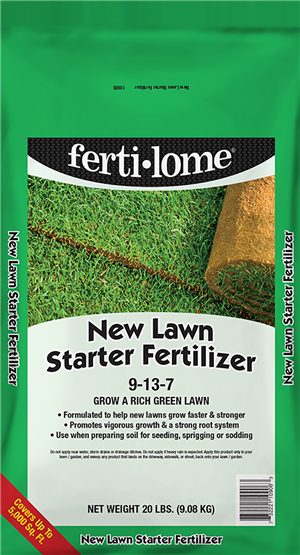 New Lawn Starter Fertilizer 9-13-7