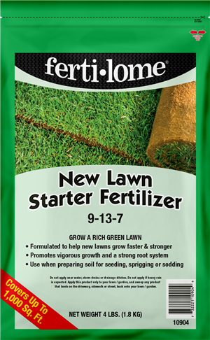 New Lawn Starter Fertilizer 9-13-7