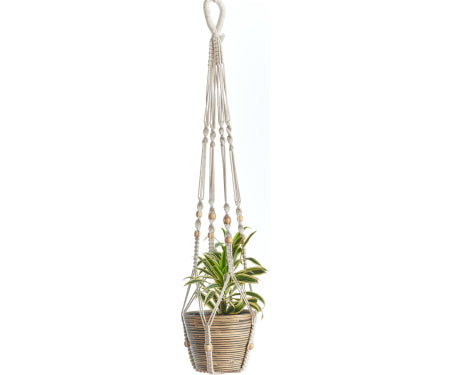 42" Woven Cotton Plant Hanger with No Tassels