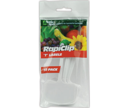 Rapiclip Plastic "T" Labels 6"