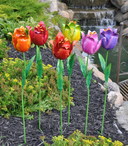 Large Tulip Yard Stake