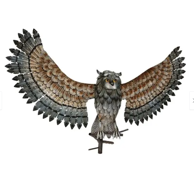 Owl Wall Decor - Wings Up
