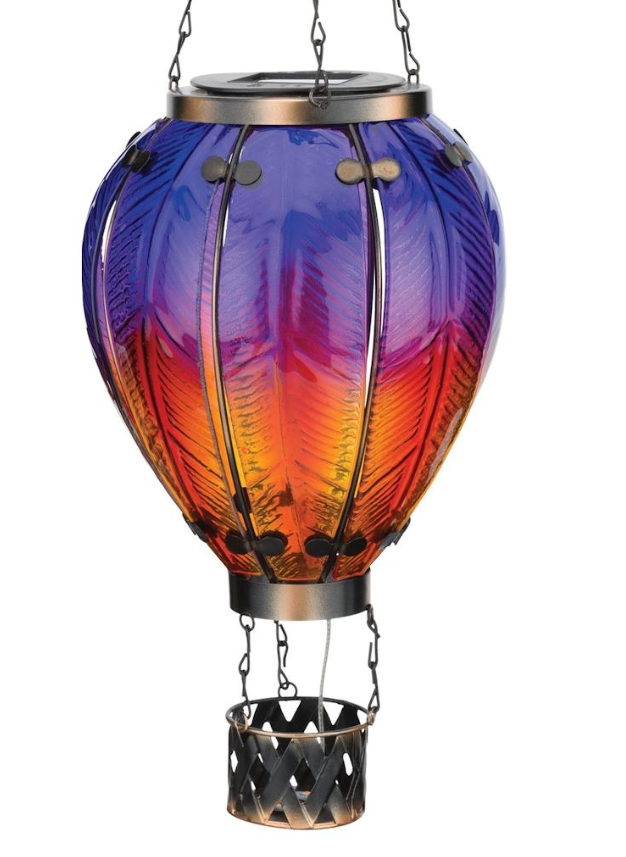 Hot Air Balloon Solar Lantern LG - Purple
