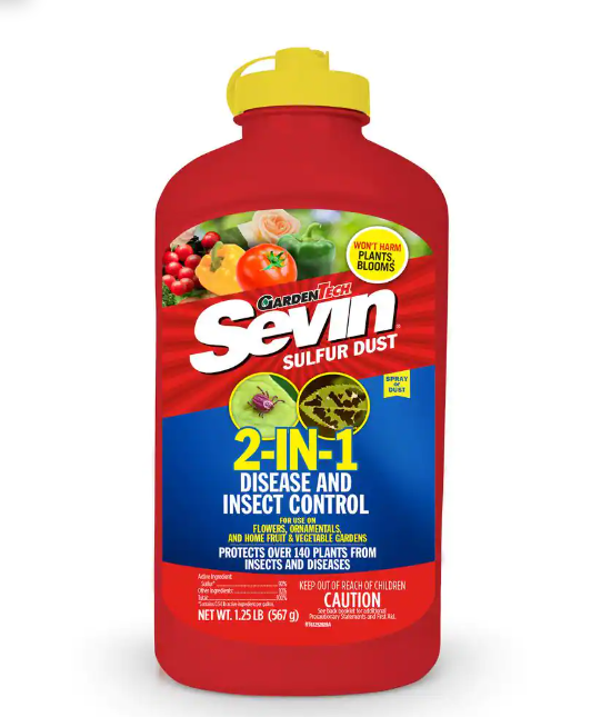 Sevin Sulfur Dust 2-IN-1 Disease and Insect Control