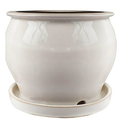 4" Cream Studio Pot