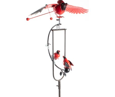 52” Kinetic Cardinal Mom w Kids Stake