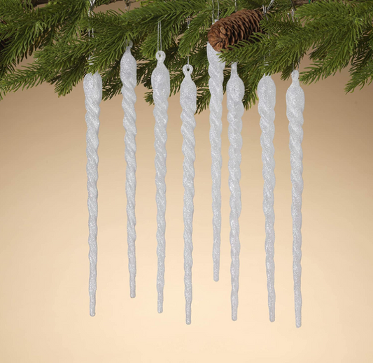 Icicles Hanging Ornament (Set of 8 11"H)
