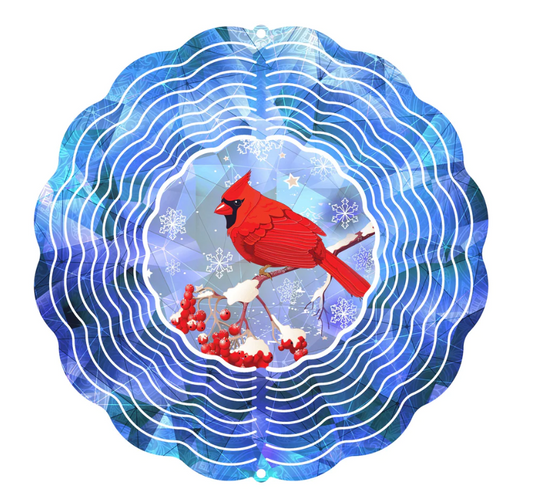 Winter Red Wind Spinner (10")