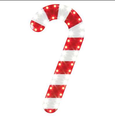 Holiday Icons Candy Cane 16"