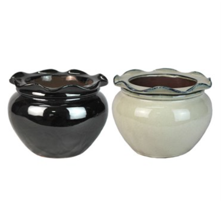 8" Self Watering Scallop Pot