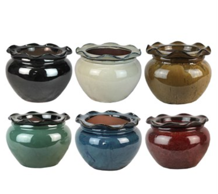 5.1" Self Watering Scallop Pot