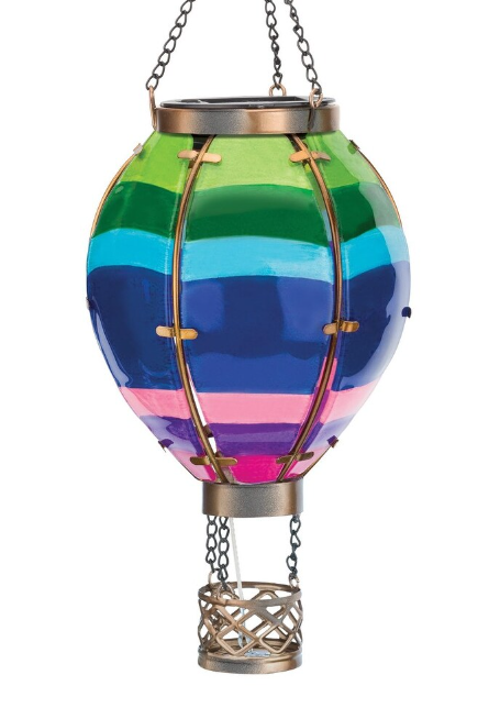 Hot Air Balloon Solar Lantern SM - Stripe
