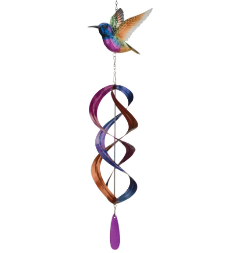 Hanging Wind Spinner Purple Coronet