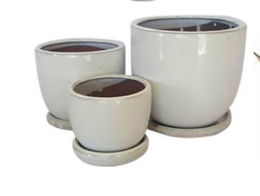 Lancaster Collection White Pots