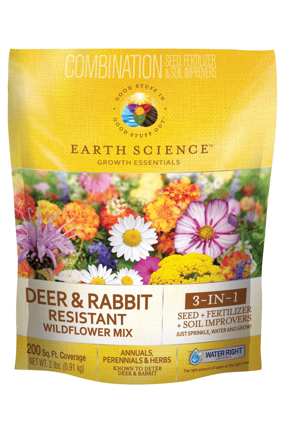 Encap Deer and Rabbit Resistant Wildflower Mix Seeds