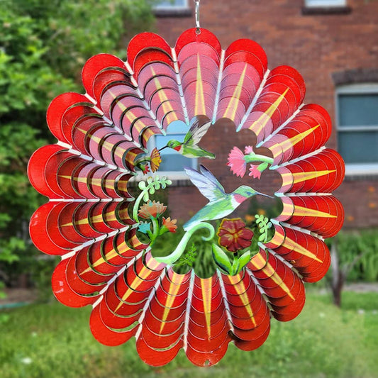 3D Hummingbird Wind Spinner