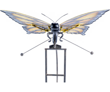 Giant Kinetic Monarch Butterfly Garden Art