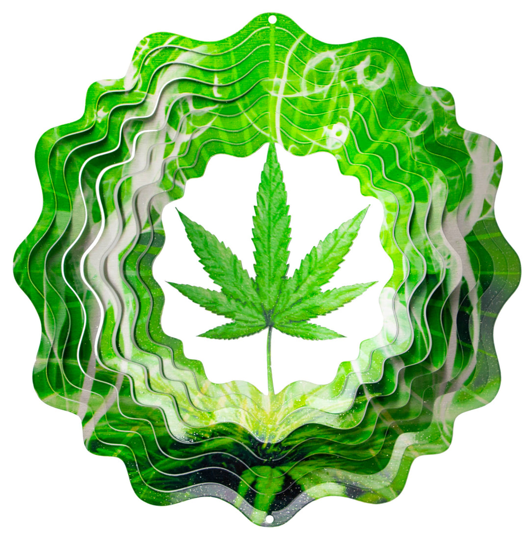 Cannabis Leaf - Large Wind Spinner