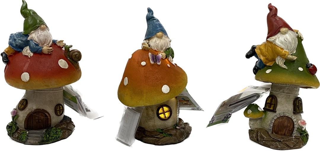 Light Resin Garden Gnome 6.3"H