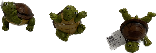 Resin Playing Turtle 4.1"H