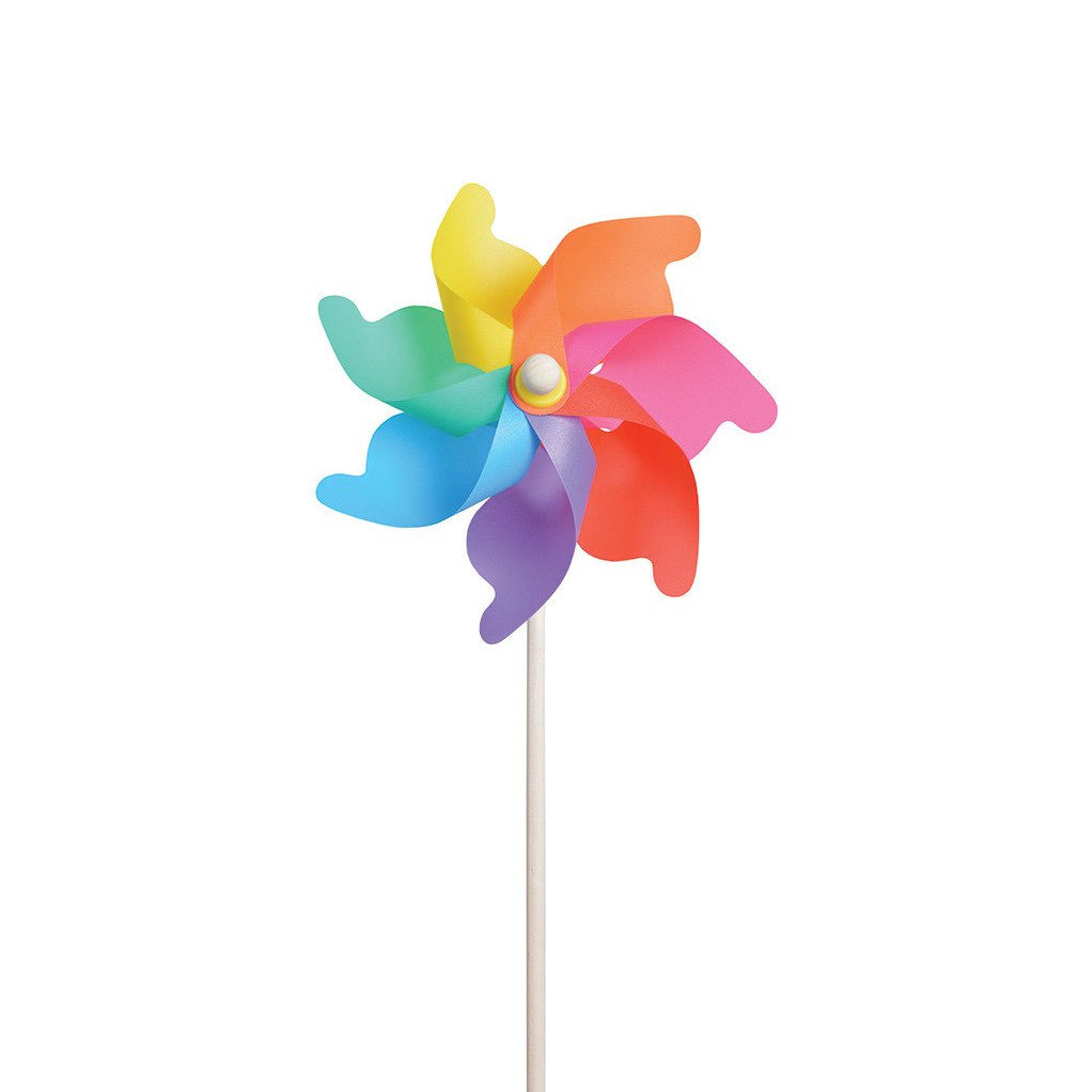 Mini PVC Pinwheel on Wooden Stick