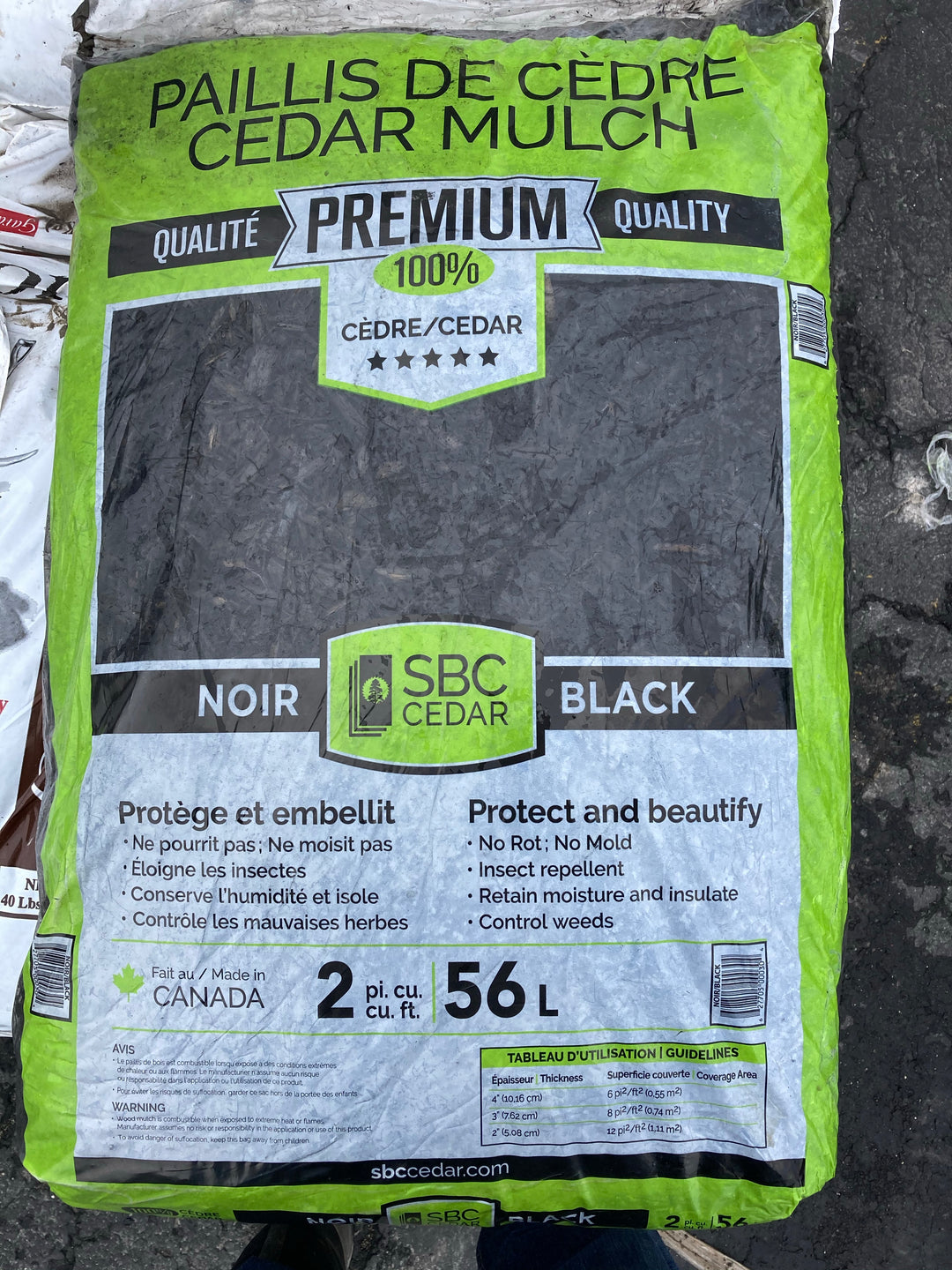 Black Cedar Mulch - Bagged 2 Cubic Ft. Bag