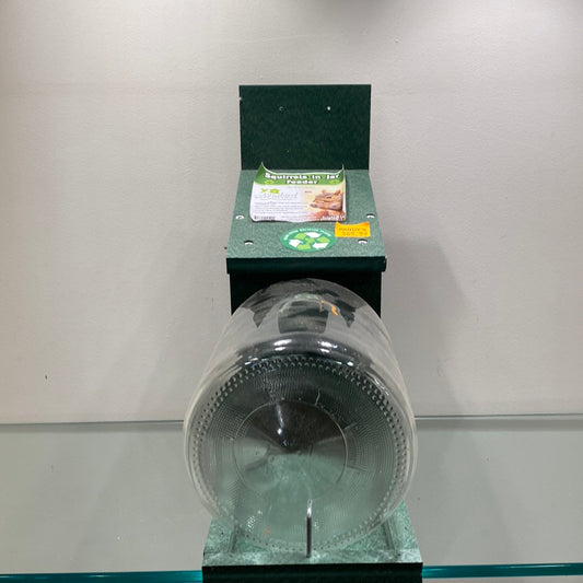 Squirrel in Jar Feeder