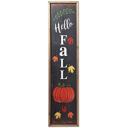 Wood Harvest Porch Sign W/ Easel