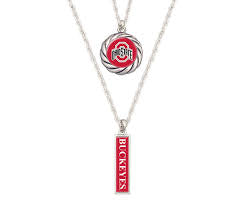 Ohio State Double Down Necklace