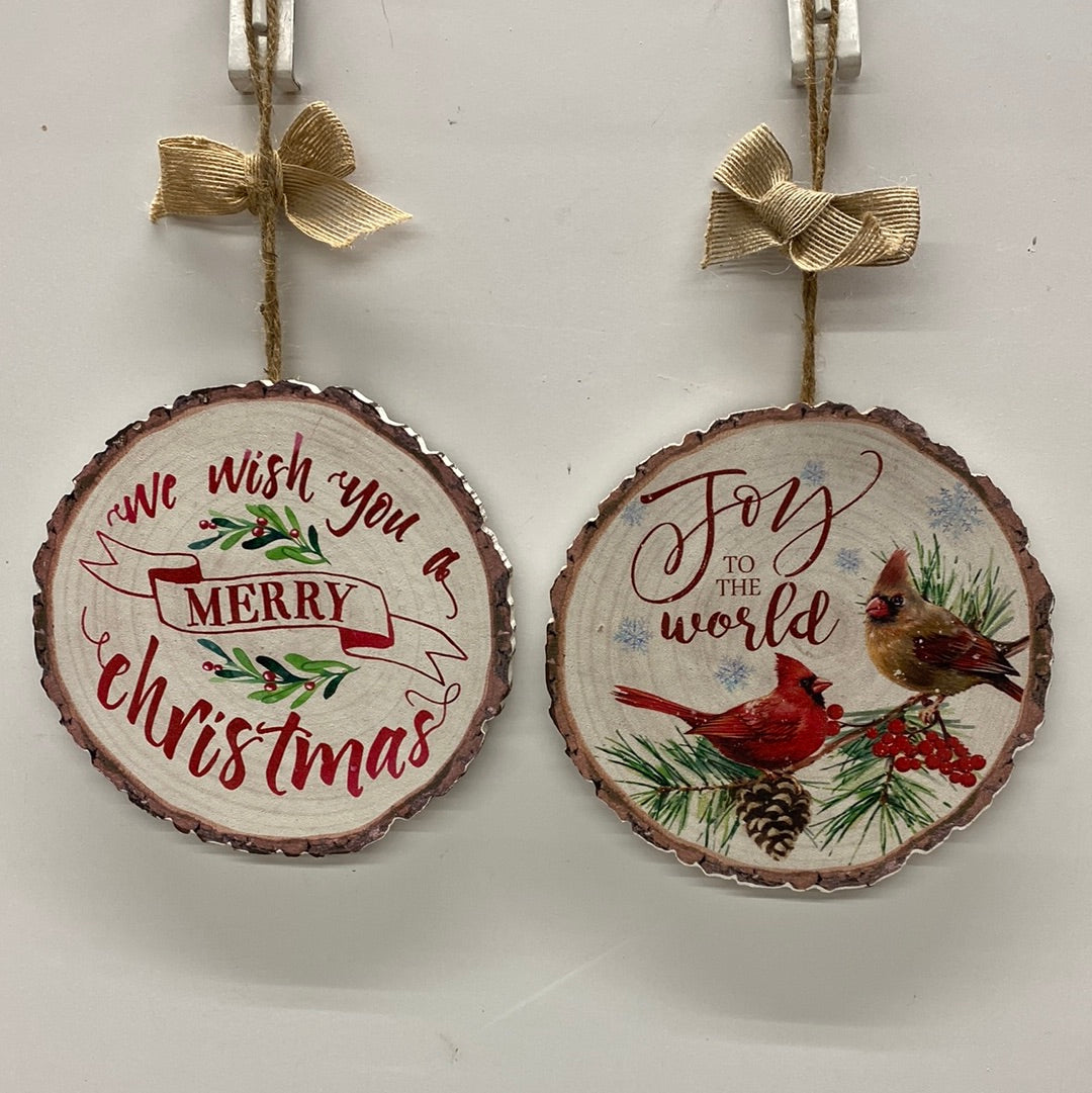 8” Round Christmas Ornament