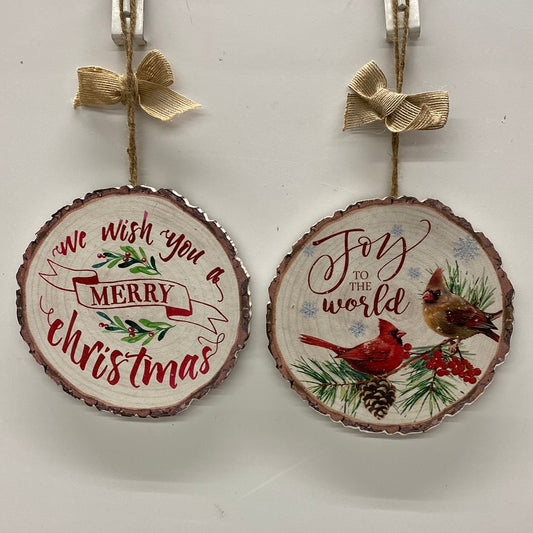 8” Round Christmas Ornament