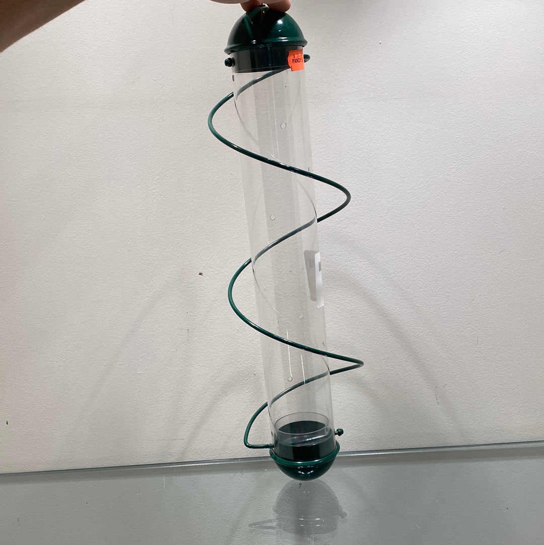 Finch Tube Bird Feeder with Spiral