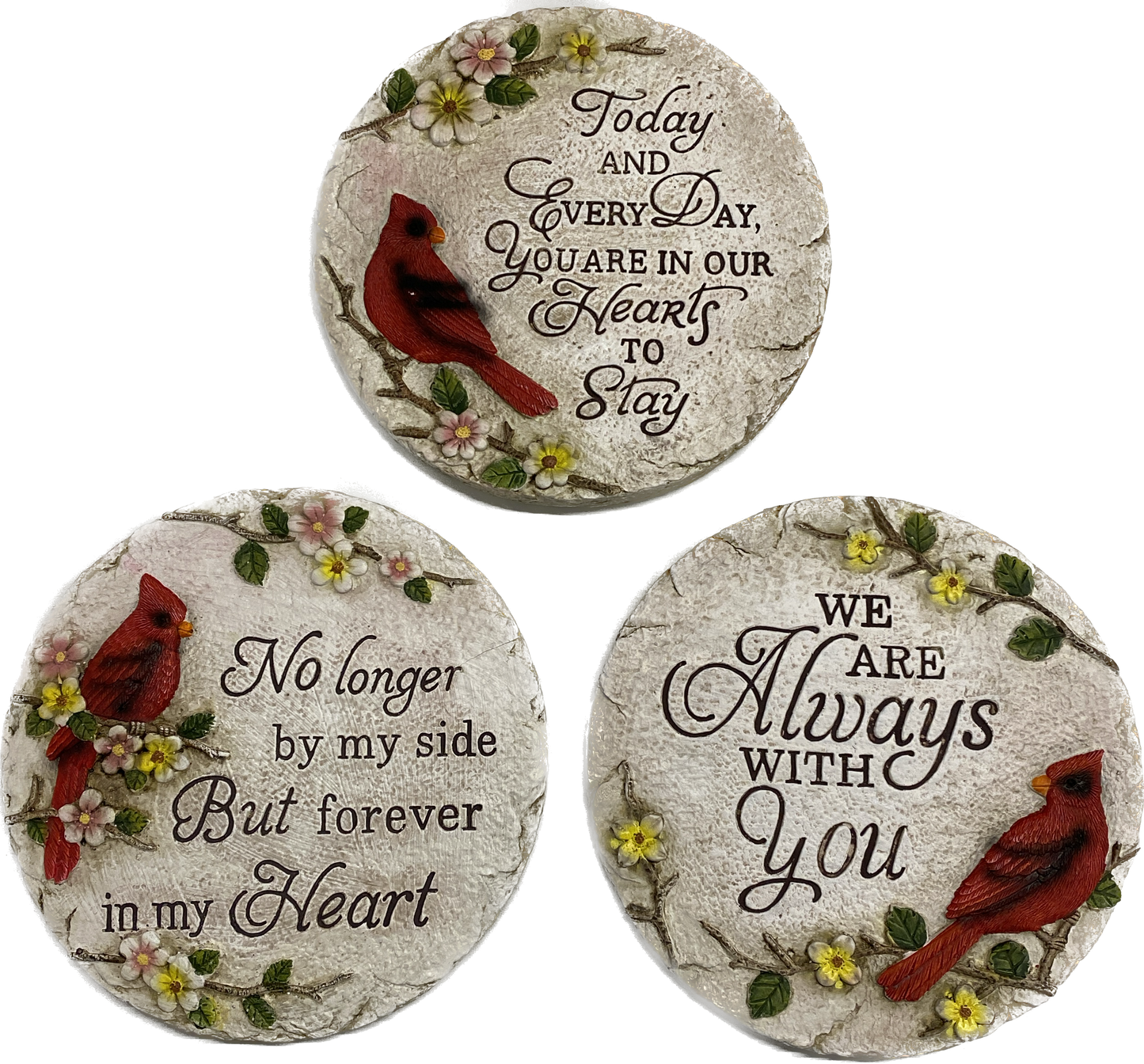 Cement Cardinal Stepping Stone