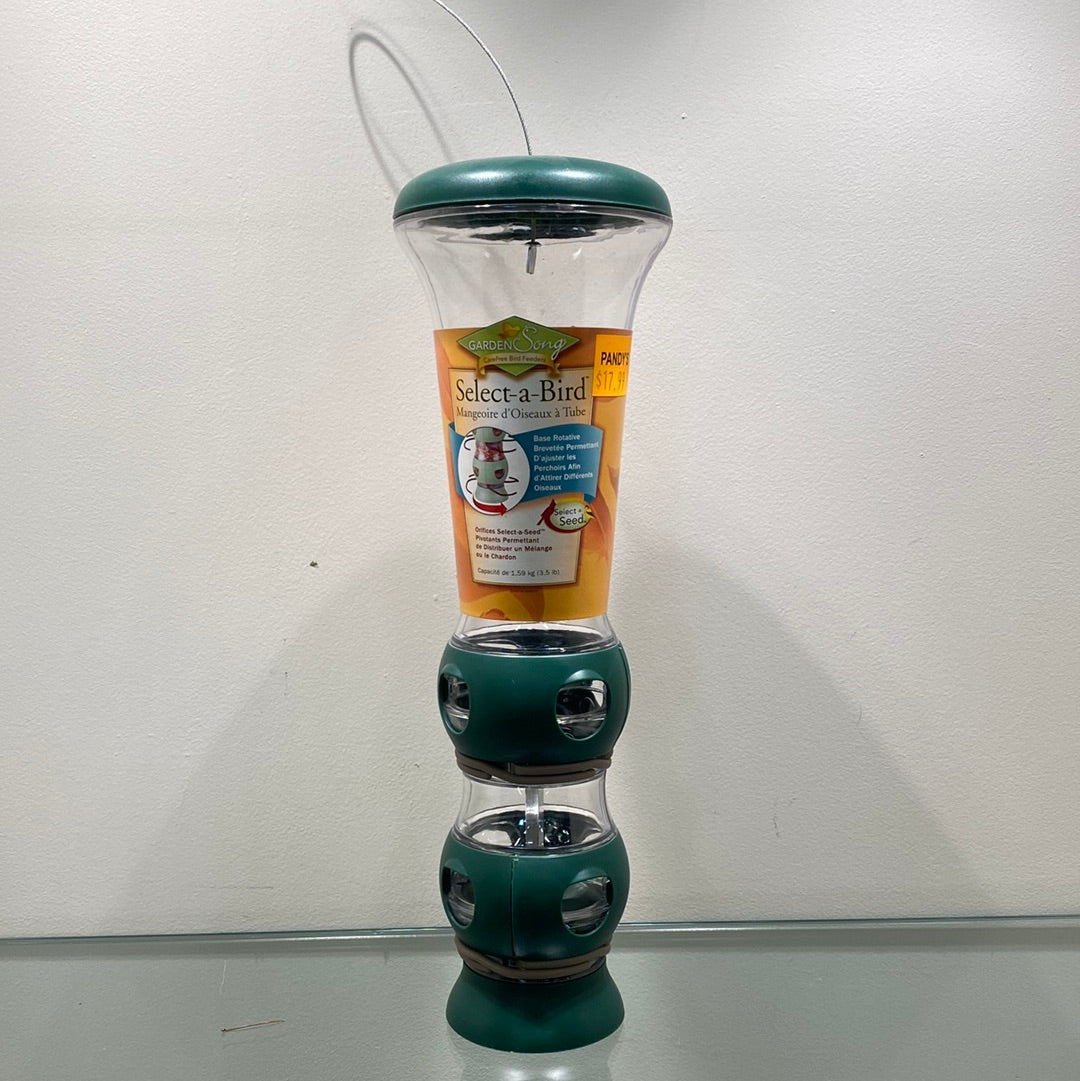 Select-a-Bird Tube Bird Feeder