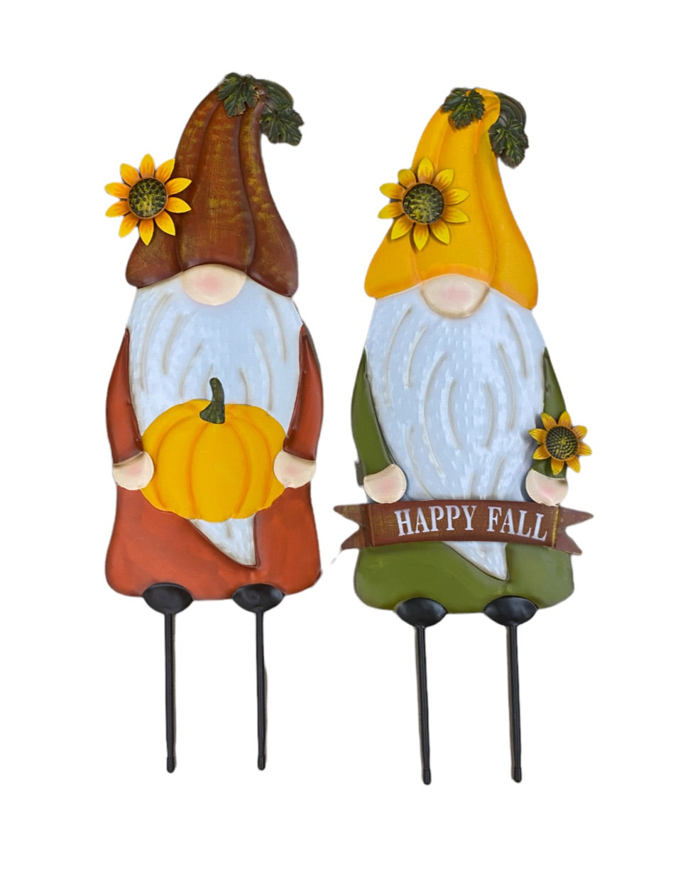 Fall Gnome Yard Stake