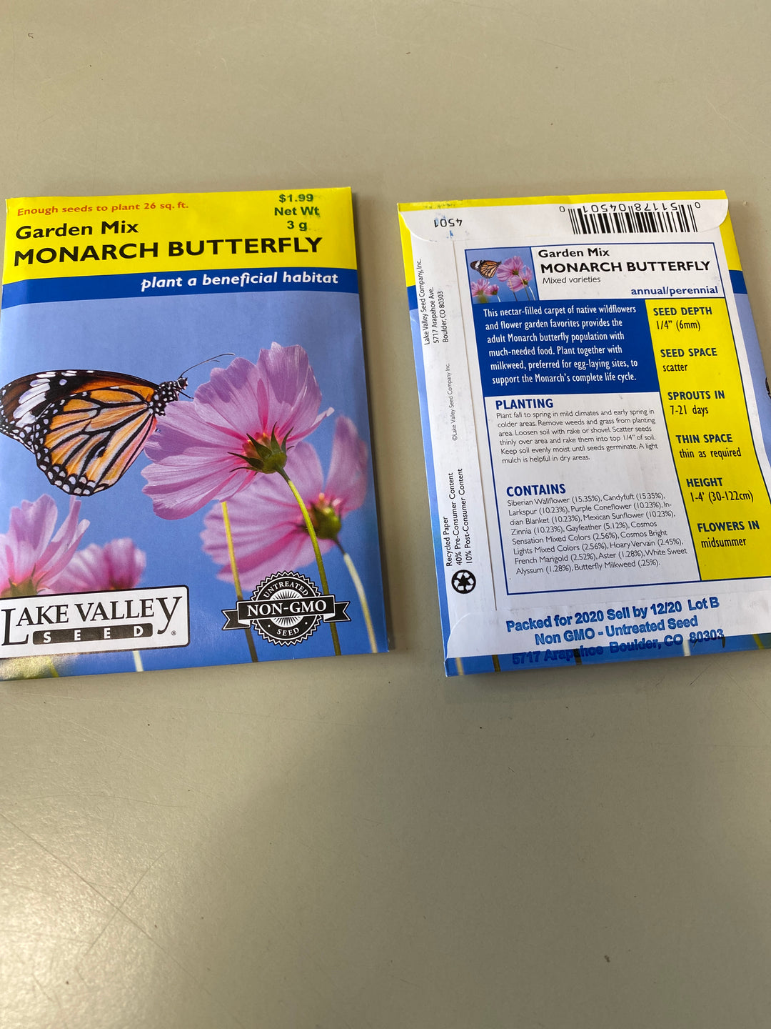 MONARCH BUTTERFLY GARDEN MIX