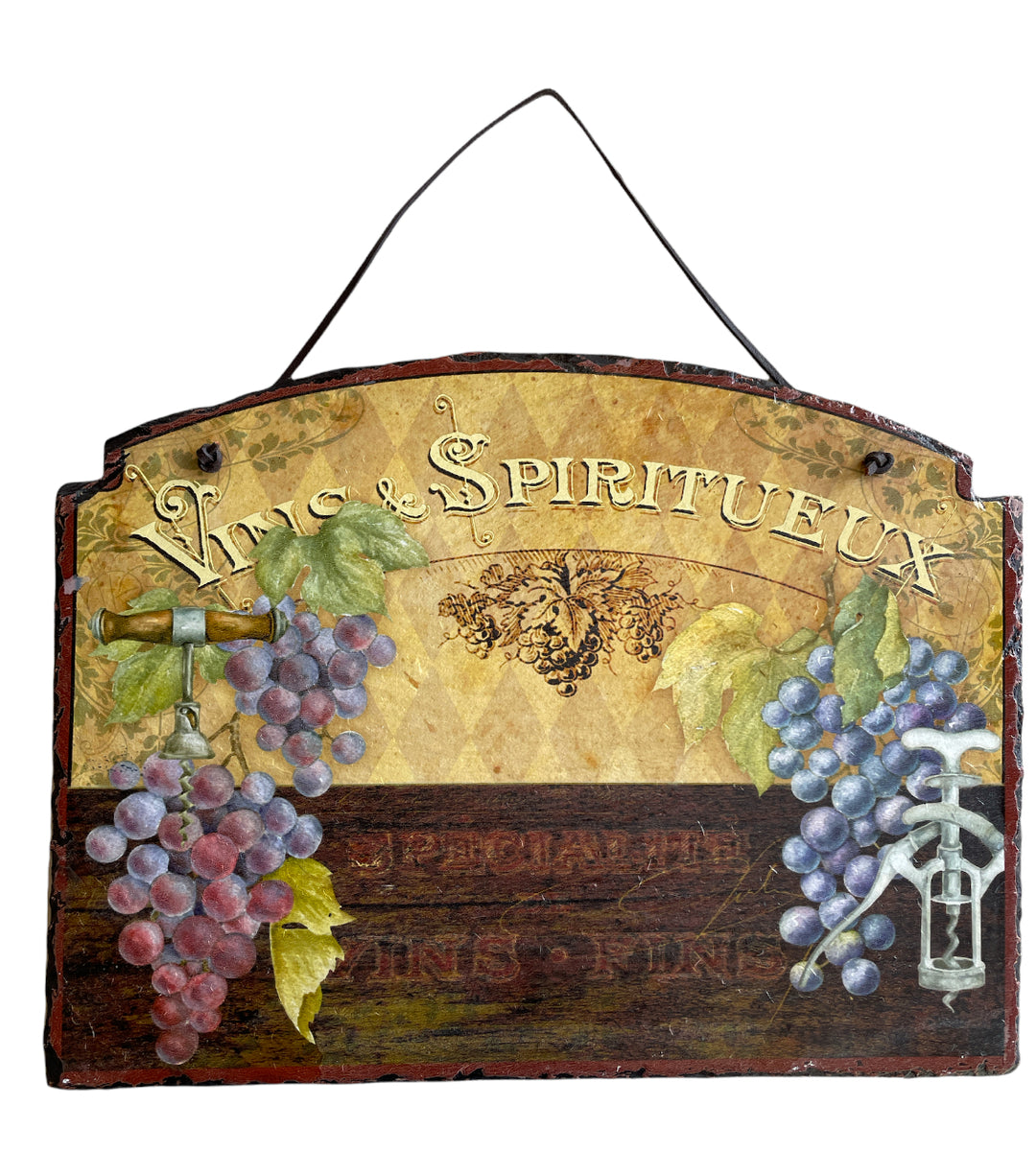 Wine And Spirits Hanging Sign