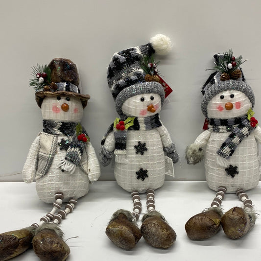 16”H Lighted Plush Snowman