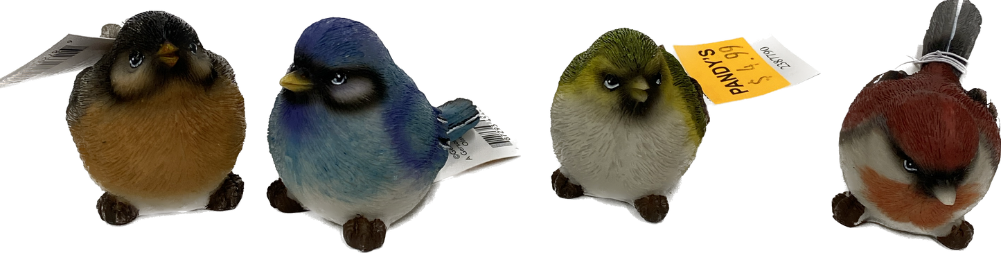 Resign Bird Figurine 3"