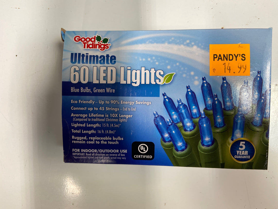 Holiday Lights Ultimate 60 LED Lights Blue