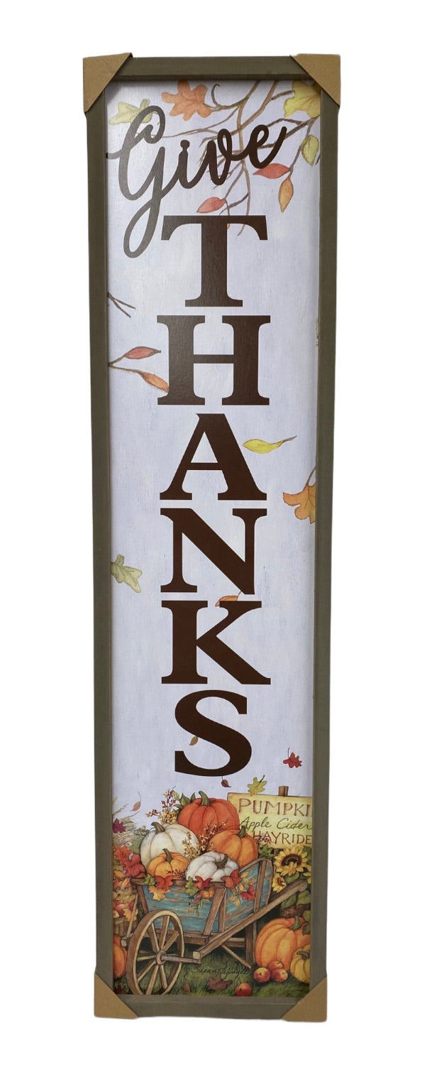 Harvest Wooden Porch Sign with Ease