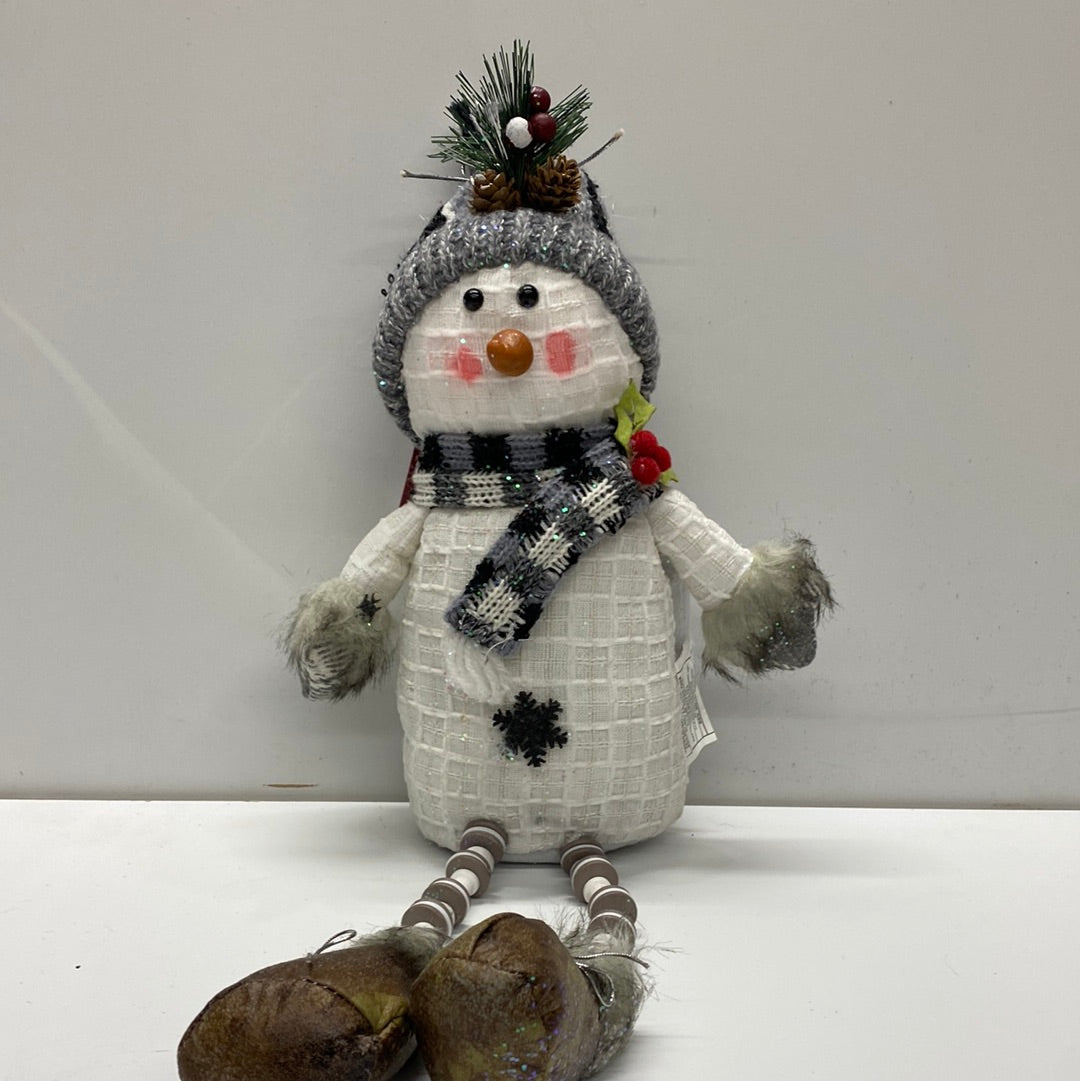 16”H Lighted Plush Snowman