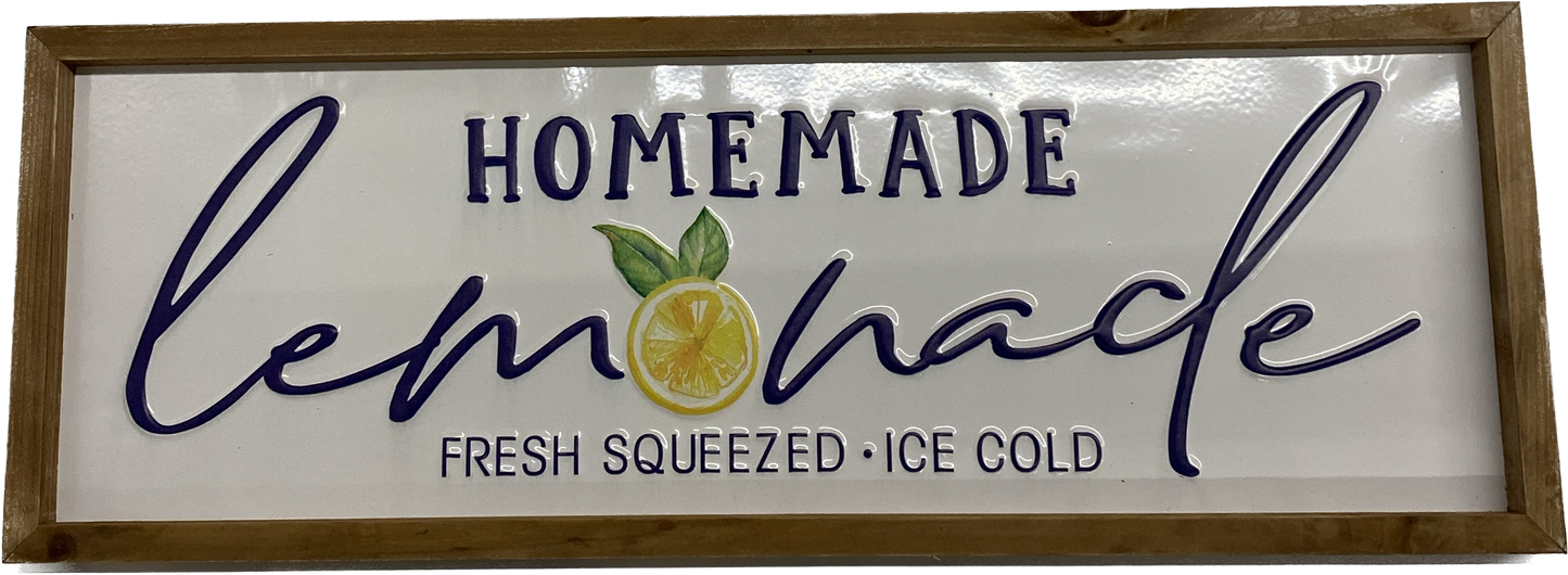 Homemade Lemonade Wall Sign