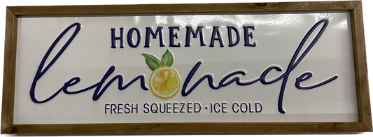 Homemade Lemonade Wall Sign