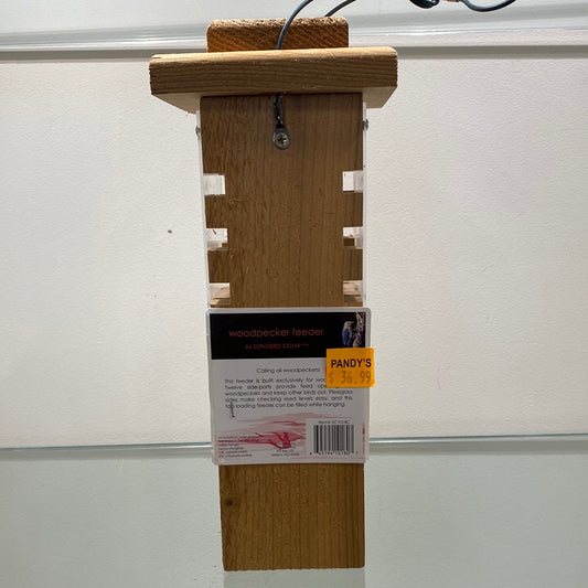 20" Woodpecker Feeder Cedar
