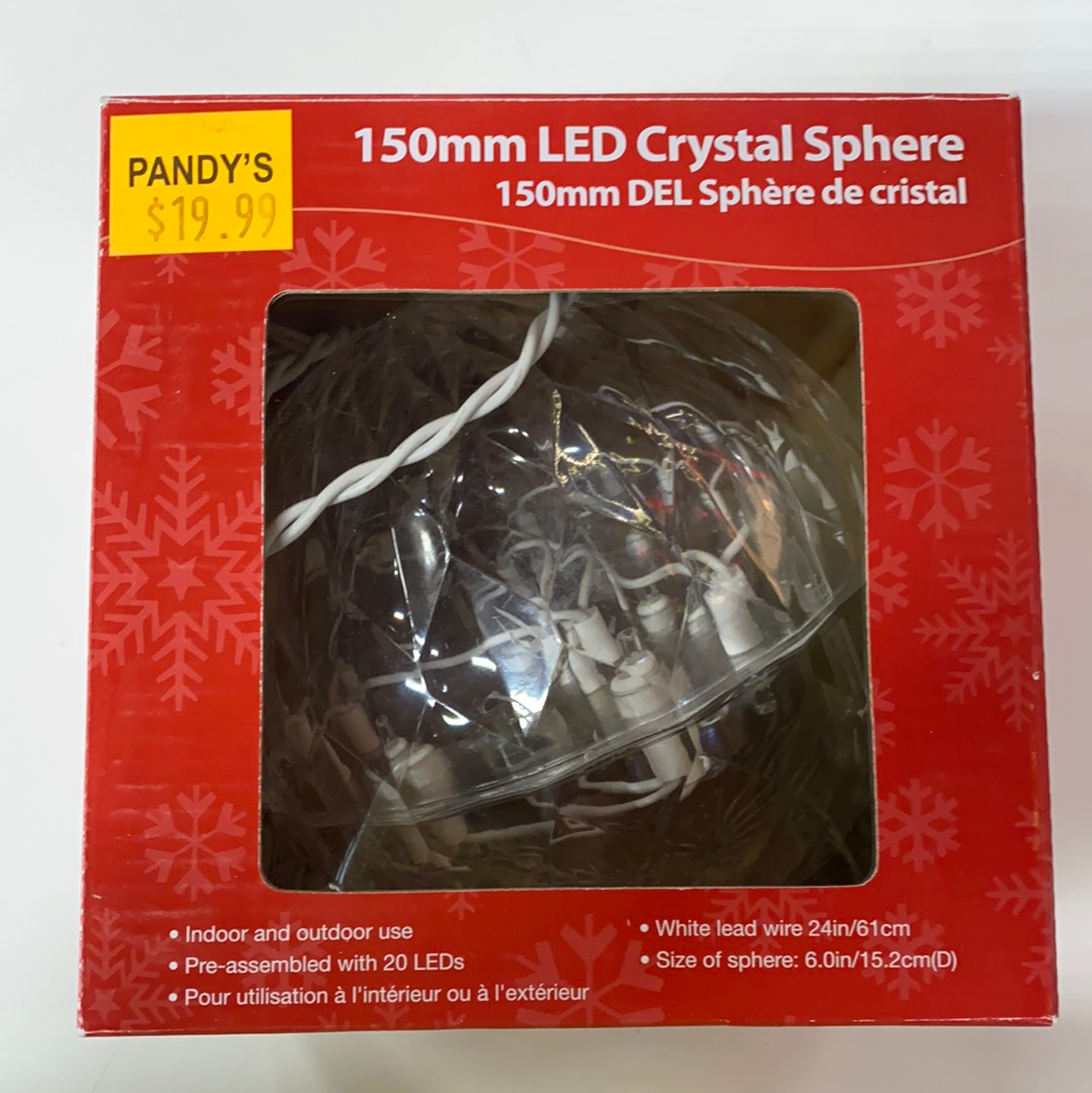 150mm LED Crystal Sphere