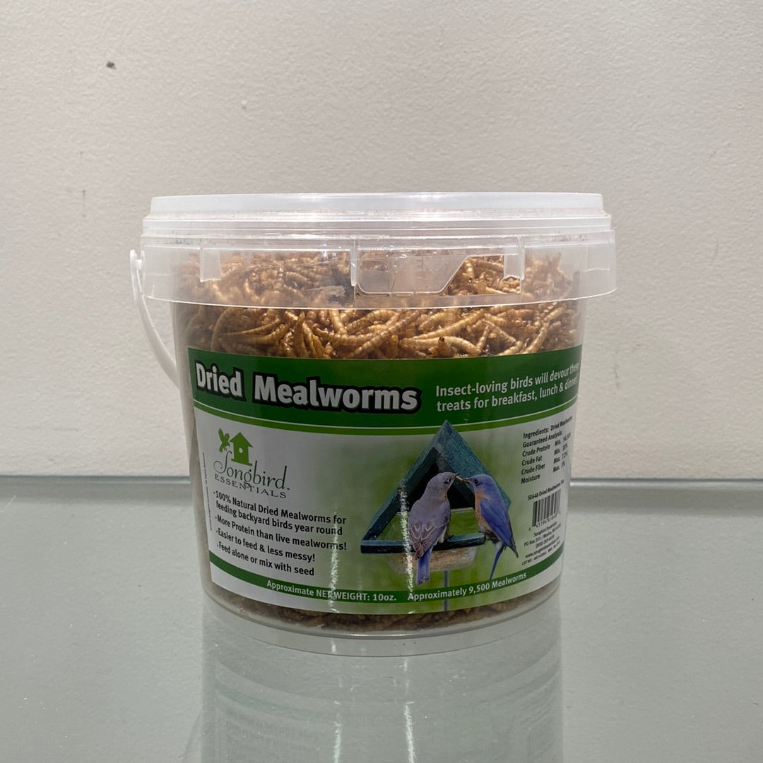 10oz. Tub of Dried Mealworms
