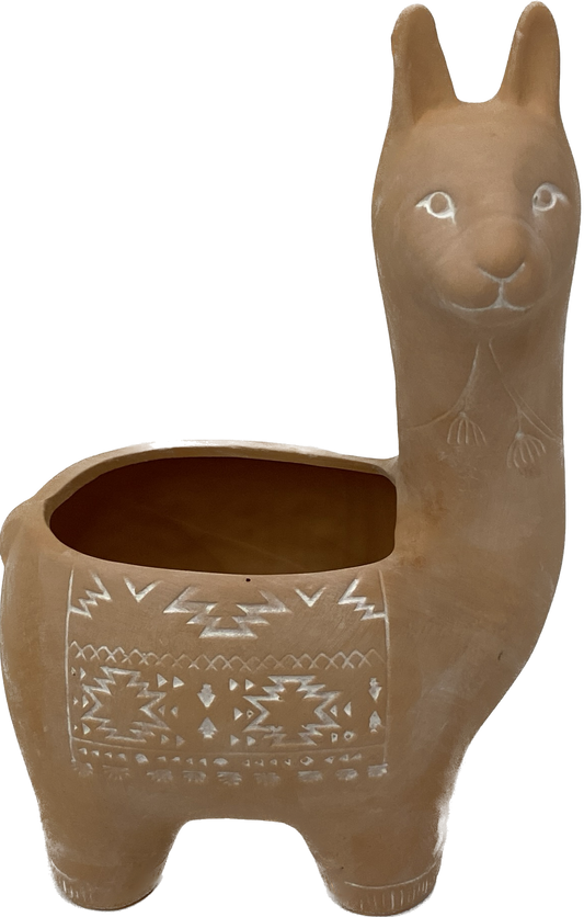 Terracotta Llama Planter